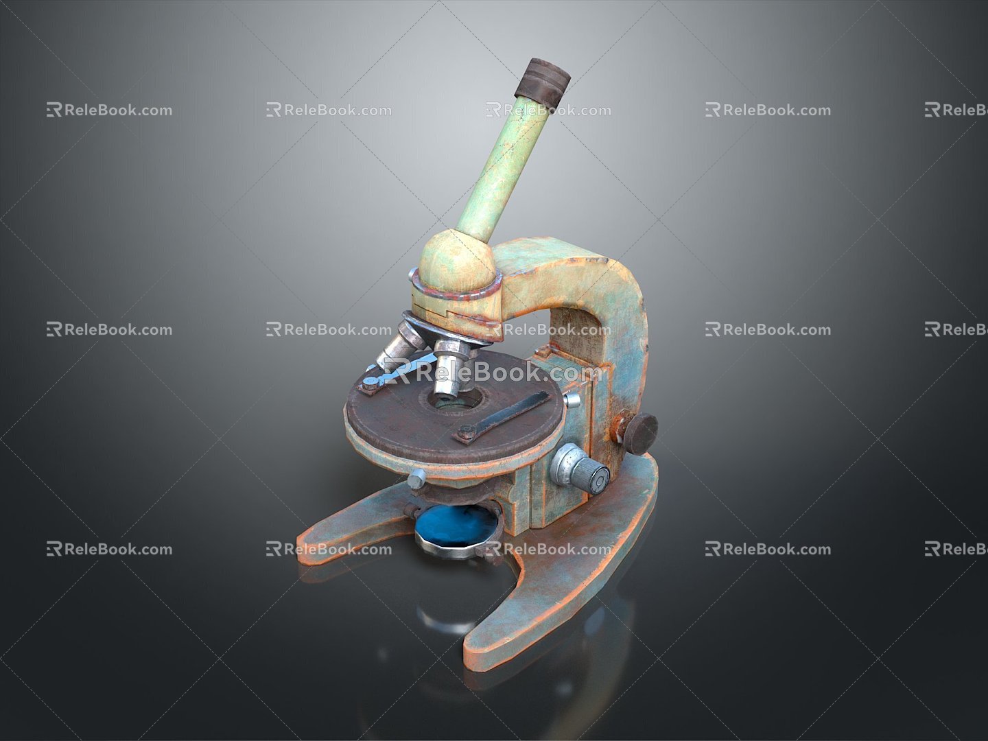 Microscope Magnifier Experimental Equipment Physical Equipment Chemical Observation Equipment Inspection Equipment Science Fiction Equipment 3d model