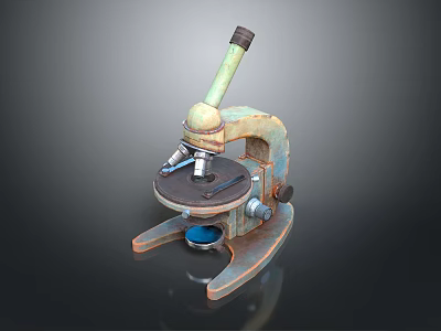 Microscope Magnifier Experimental Equipment Physical Equipment Chemical Observation Equipment Inspection Equipment Science Fiction Equipment 3d model