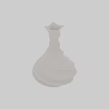 White Spiral Vase With Unique Twisted Design And Modern Sculptural Appearance