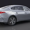 Silver Sedan Car With Modern Design Sleek Body And Alloy Wheels Front Grille