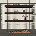 Nordic Storage Rack Partition 3d model