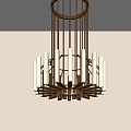 Modern Light Luxury Metal Chandelier Large Chandelier Room Chandelier 3d model