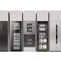 Modern Built in Kitchen Appliances With Sleek Stainless Steel Design And Multiple Functions