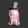 Modern Toy Cute Piggy Cute Pig Cute Pig 3d model