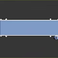 Industrial Conveyor Belt System With Blue Surface White Frame And Electric Motor