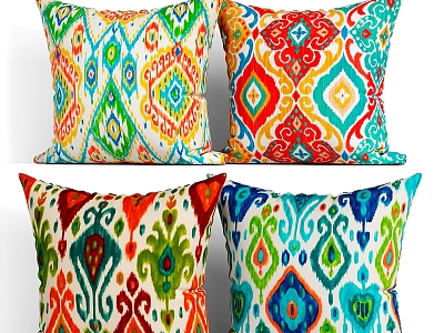 Modern Pillow Pattern Pillow Nordic Pillow 3d model