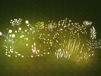 Modern Landscape Light Star Light Commercial Street Atmosphere Light Decorative Light Wheat Ear Light Outdoor Landscape Light Lawn Light Plant Light 3d model