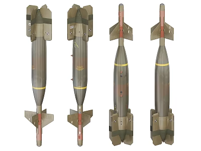 Military Explosive Weapons With Different Models And Tactical Design Features 3d model