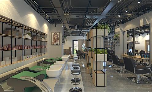 Barber Shop Hair Salon 3d model