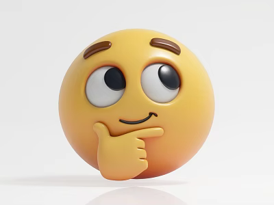 Q version of the character thinking expression hand decoration US Chen IP punch group photo scene atmosphere activity props toy doll doll decoration 3d model