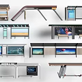 Various Modern Station Exterior Designs With Canopies Billboards And Seats