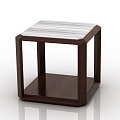 Light Luxury Corner Table 3d model