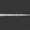 Metal Tweezers With Textured Grip And Slender Design On Reflective Black Surface