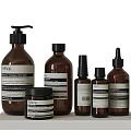 Stylish Bathroom Accessories With Bottles Towels Plants And Storage Shelves On Shelves