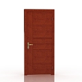 New Chinese Wooden Door 3d model