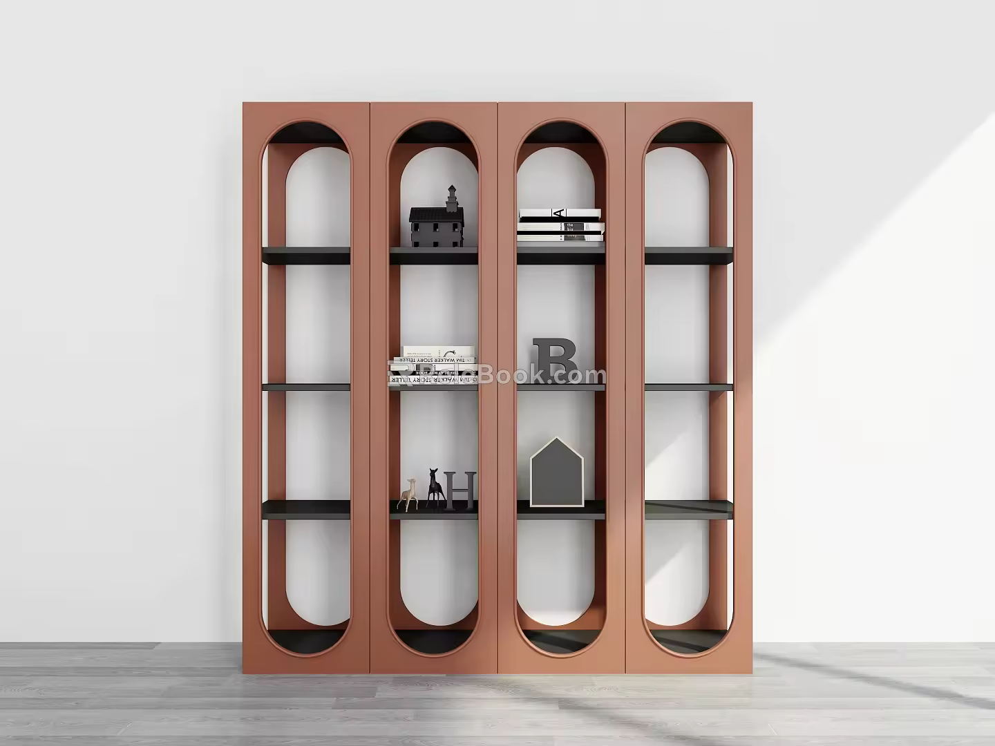 Bookshelf Ornaments Bookshelf Decorative Storage Rack Decorative Rack Storage Rack Bookshelf 3d model