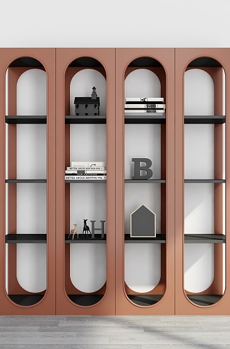 Bookshelf Ornaments Bookshelf Decorative Storage Rack Decorative Rack Storage Rack Bookshelf 3d model