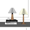Nordic Table Lamp Solid Wood Table Lamp 3d model
