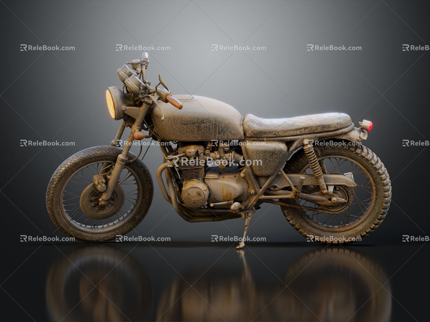 INDUSTRIAL LOFT MOTORCYCLE MOTORCYCLE CLASSIC MOTORCYCLE 3d model