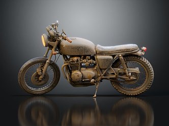 INDUSTRIAL LOFT MOTORCYCLE CLASSIC MOTORCYCLE 3d model