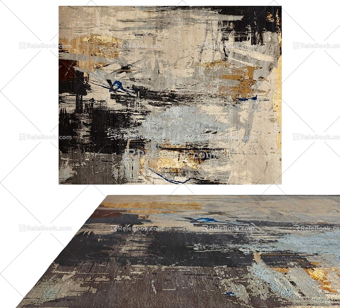 New Chinese Carpet Ink Abstract Art Carpet Living Room Coffee Table Bedroom Sofa Nordic Carpet Home model