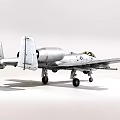 Fighter A10 Attack Aircraft 3d model