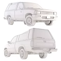 Vintage Toyota SUV Classic Vehicle With Weathered Exterior And Retro Design