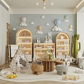 Modern Children's Entertainment Room Toy Room Children's Room 3d model