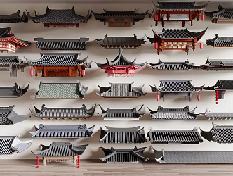 Chinese eaves 3d model