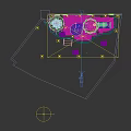 Colorful Kids Playground With Dome Shaped Structures Silver Slide ABC Blackboard And Star Decorations