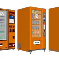 Vending Machine Automatic Beverage Machine Vending Machine Freezer 3d model