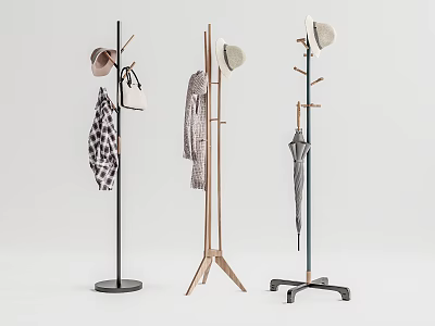 Modern Hangers Coat Rack Hangers 3d model