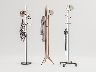 Modern Hangers Coat Rack Hangers 3d model