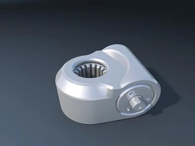 Smart Machine Metal Gear Component Precision Engineered Structure With Bolted Fixing 3d model