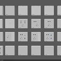 White Switch Panels Featuring Multiple Sockets USB Ports And Various Designs Arranged On