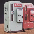 Vintage Red And Green Coca Cola Commercial Vending Machines