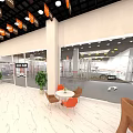 4S Auto Service Center Exterior with Parked Cars and Professional Maintenance Services