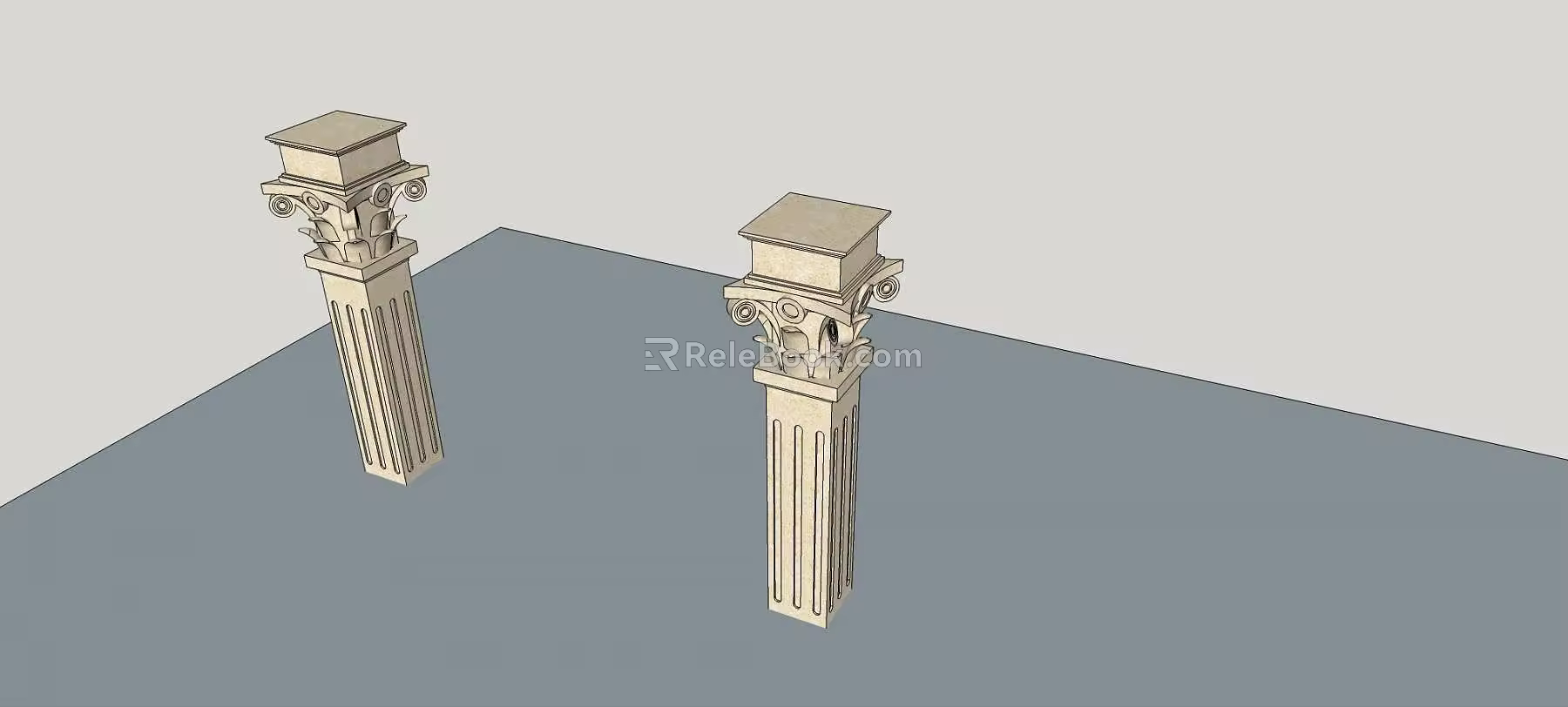 European Roman Column 3d model
