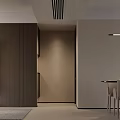 Modern Living Dining Room Interior With Sofa Coffee Table And Abstract Art Pendant Lights