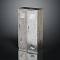 Hardware Tools Metal Double Door Storage Cabinet With Industrial Design And Ventilation Slots