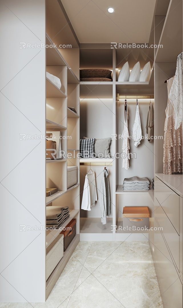 Modern Simple Cloakroom 3d model