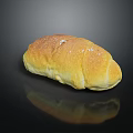 Fresh Golden Salted Crusty Bread With Crispy Exterior And Soft Interior