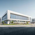 Modern City Sports Stadium Complex With Surrounding Buildings Roads And Greenery