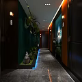 Modern Hot Pot Restaurant Interior With Hanging Lights And Dining Tables Setup