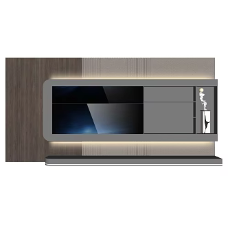 background wall TV background wall 3d model