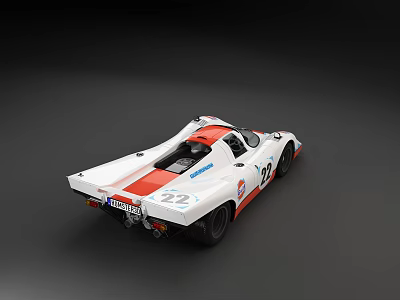 Modern Racing Porsche Sports Car 3d model