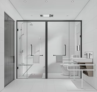 Modern Toilet Minimalist Accessible Toilet 3d model