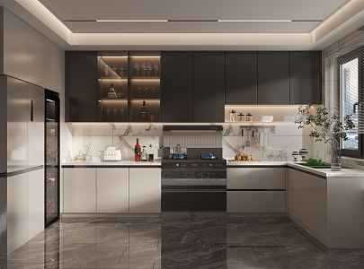 Modern Kitchen 3d model