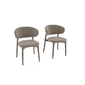 Modern Single Chair With Wooden Frame Light Colored Seat Cushion And Armrest Design