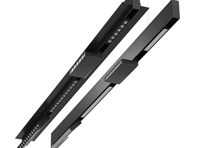 Modern Black Downlights And Spotlights With LED Lighting For Indoor Ceiling 3d model